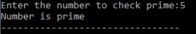 c prgram to check number is prime or not