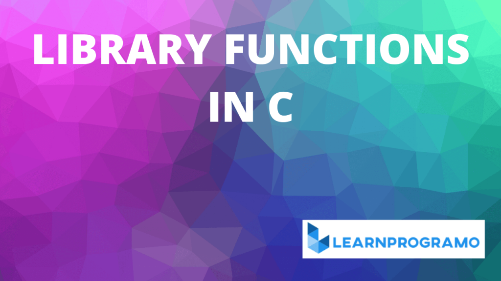 functions in c