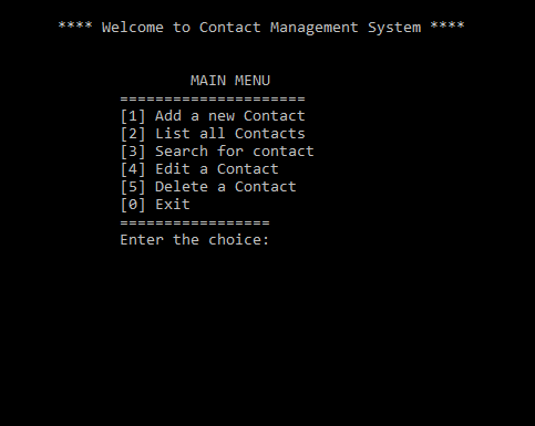 contact management system