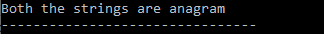 anagram program in c