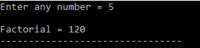 factorial using do while loop,factorial program in c
