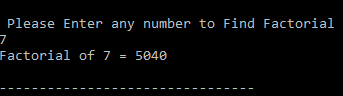 factorial using call by reference,factorial program in c