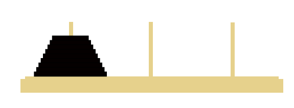 initial stage of tower of hanoi