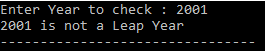 program for leap year in c 