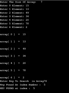 Linear Search Program in C++ With Explanation - Learnprogramo