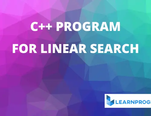 Linear Search Program in C++ With Explanation