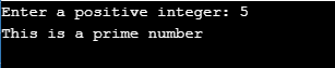 prime number program in c++