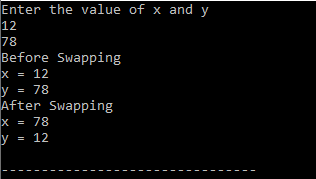 using call by reference