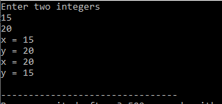 using bitwise X-OR operator
