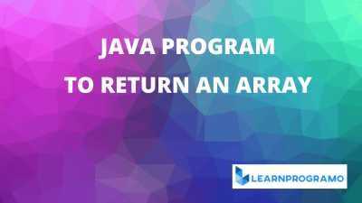 Java Programs - Learnprogramo
