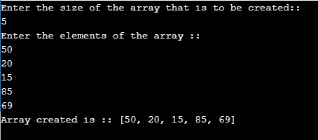 how to return an array in java