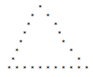 different star pattern program in java