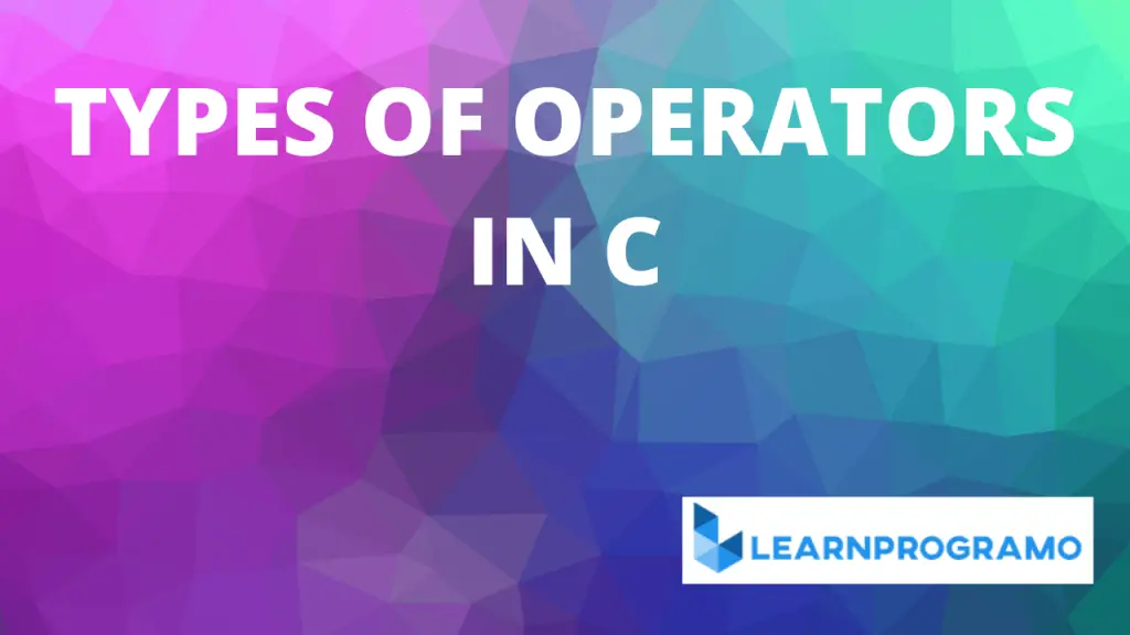 operators in c