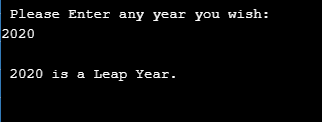 leap year program in java