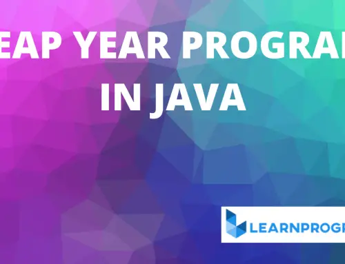 Leap Year Program in Java | Program to Find Leap Year in Java