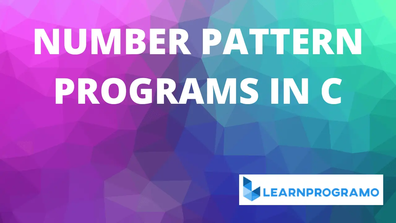 number pattern programs in c