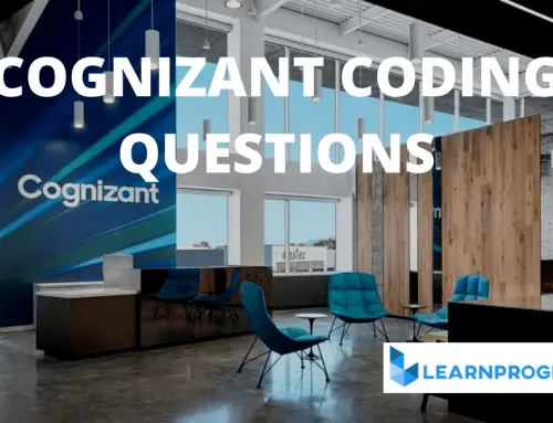 Cognizant Coding Questions With Answers 2022 [Updated]