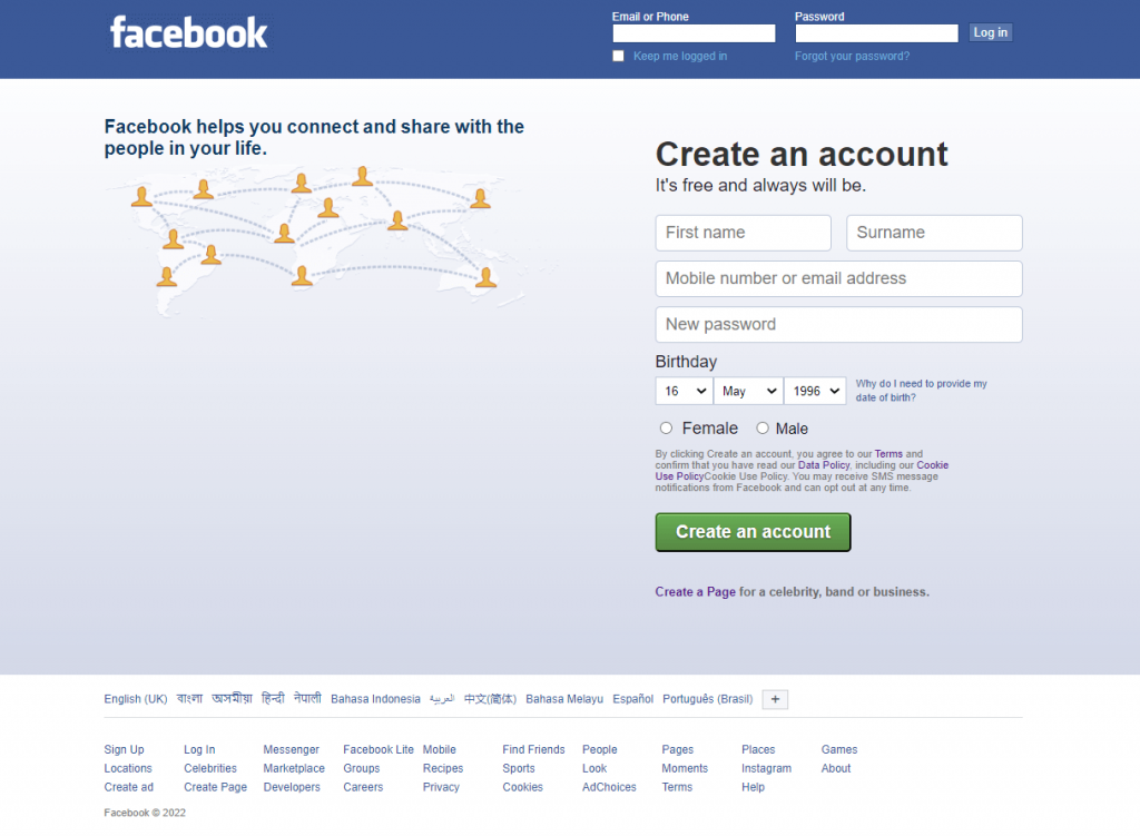 How to Create Facebook Login Page in HTML and CSS