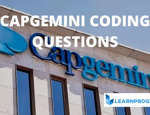 Capgemini Coding Questions and Answers 2022 [Updated]